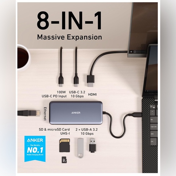 Anker PowerExpand + 7-in-1 USB-C PD Media Hub - Picture 7 of 10